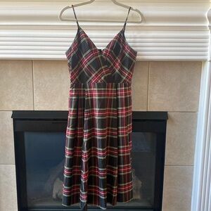 JCrew holiday tartan dress